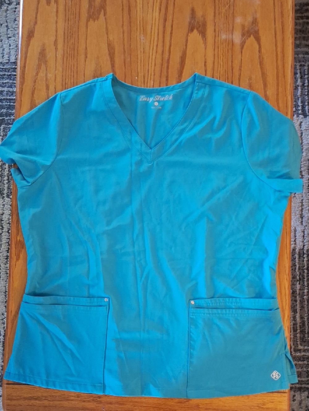 Teal V-Neck Women's Top